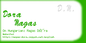 dora magas business card